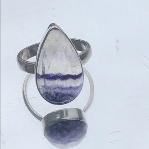 BOUTIQUE BLUE JOHN 925 STERLING SILVER RING, SZ 7